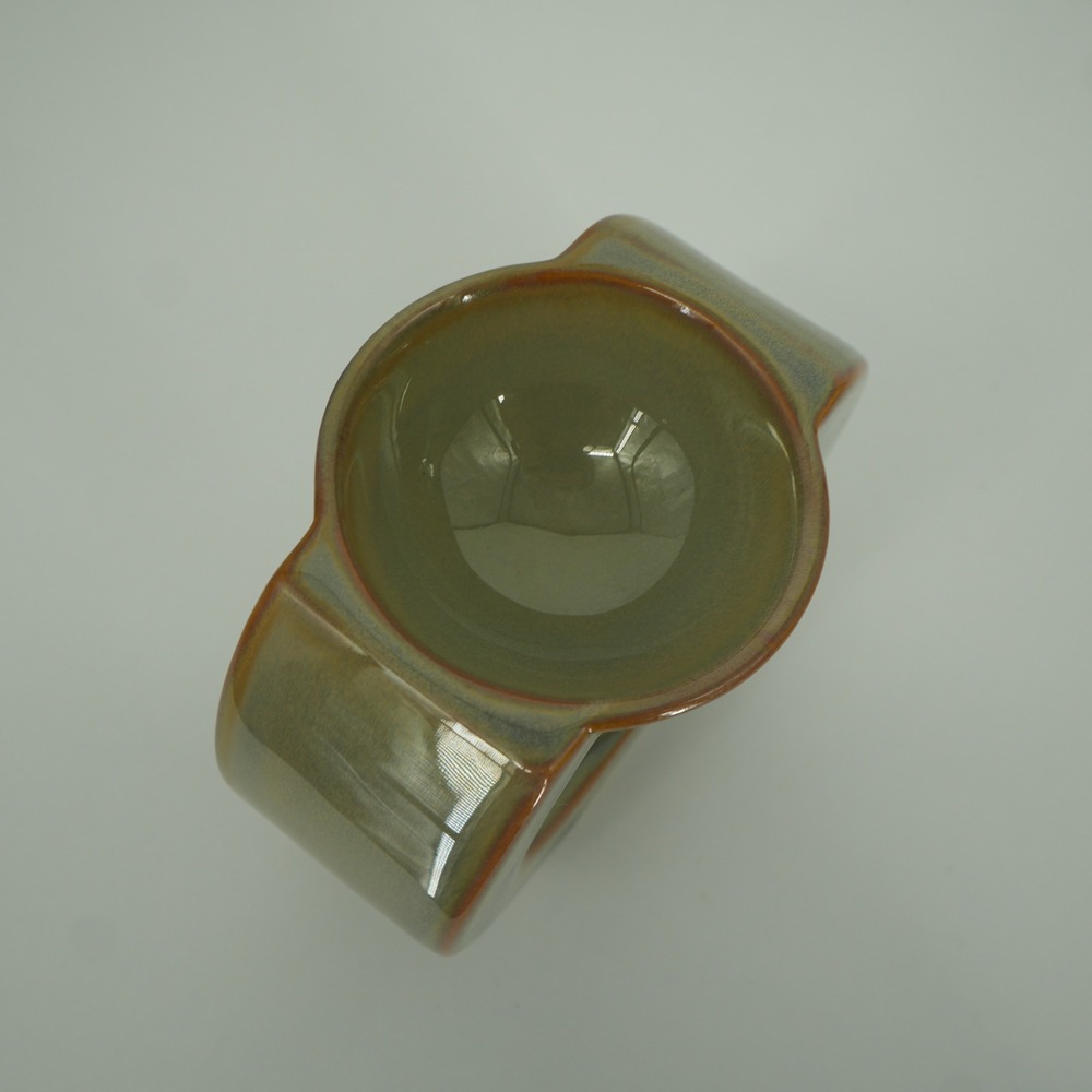 PartyLite Gaia Fragrance Warmer Tea Lite Candle Sage Green Modern Ceramic - Picture 3 of 6